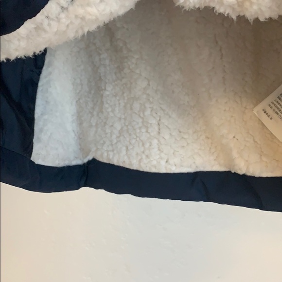 Navy Blue Hollister Fuzzy Jacket - Picture 2 of 4